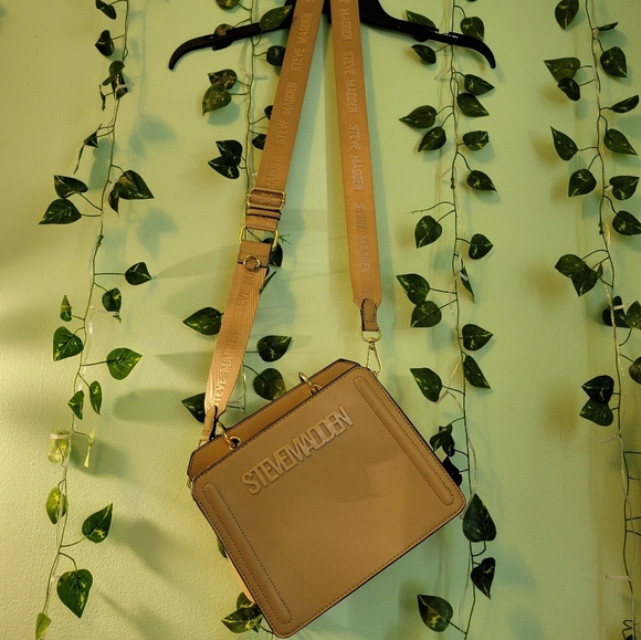 Steve Madden Beige Crossbody Messenger Bag Preowned - Picture 8 of 11